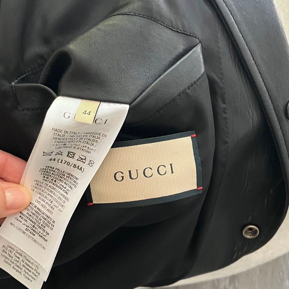Brand new GUCCI leather Bomber jacket! EXCELLENT condition! - Picture 12 of 16